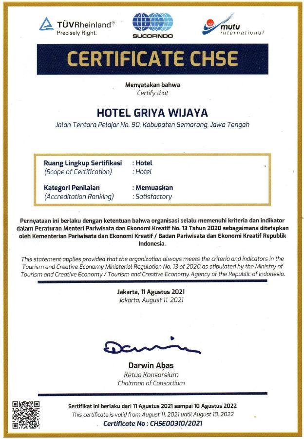 Hotel Griya Wijaya Ambarawa Exterior photo